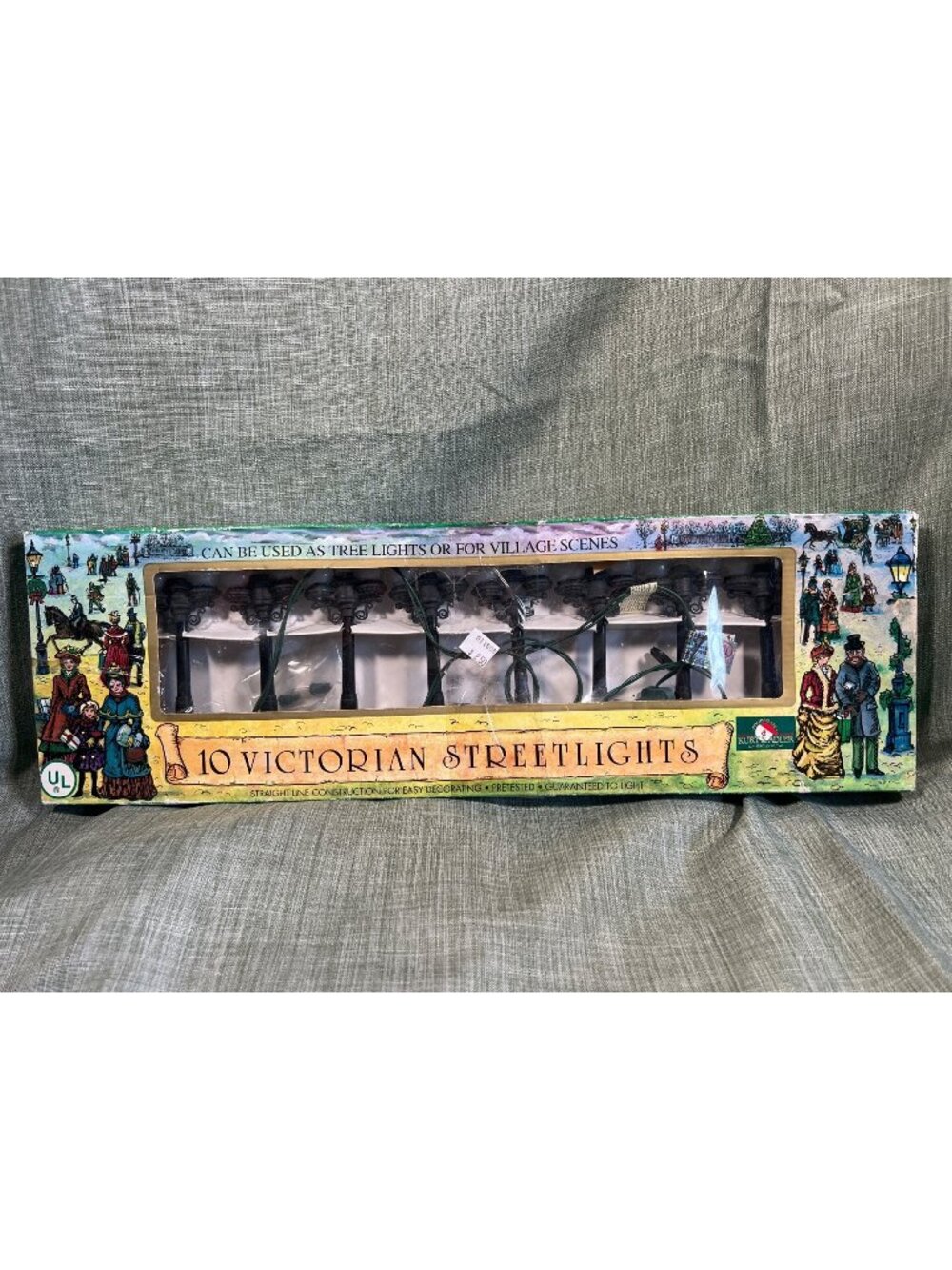 Vintage 10 Victorian Streetlights Christmas Tree Lights Or Village Scene Decor Y